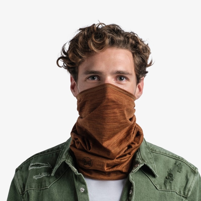 Шарф-труба Buff Lightweight Merino Wool Multistripes Bronze (BU 117819.306.10.00) - 1 - Robinzon.ua