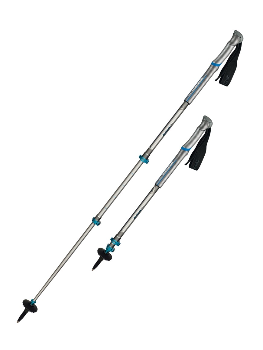 Трекінгові палиці Komperdell Shockmaster Pro Powerlock, Silver/Blue, 68-140 см (9008687342742) - Robinzon.ua
