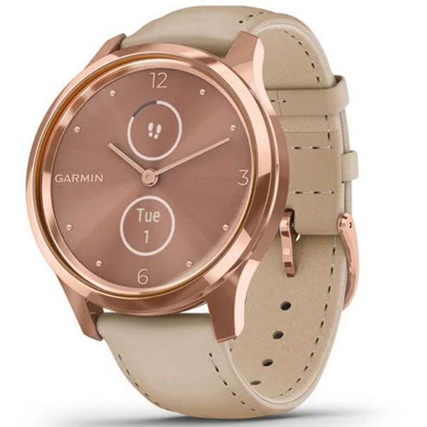 Фитнес часы Garmin vivomove Luxe Rose Gold-Beige 010-02241-21 - Robinzon.ua