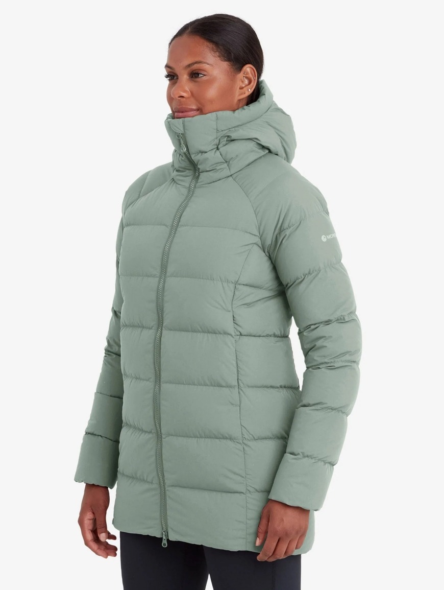Городской женский зимний пуховик Montane Female Tundra Hoodie, Eucalyptus, XS/8/34 (5056237085865) - 2 - Robinzon.ua