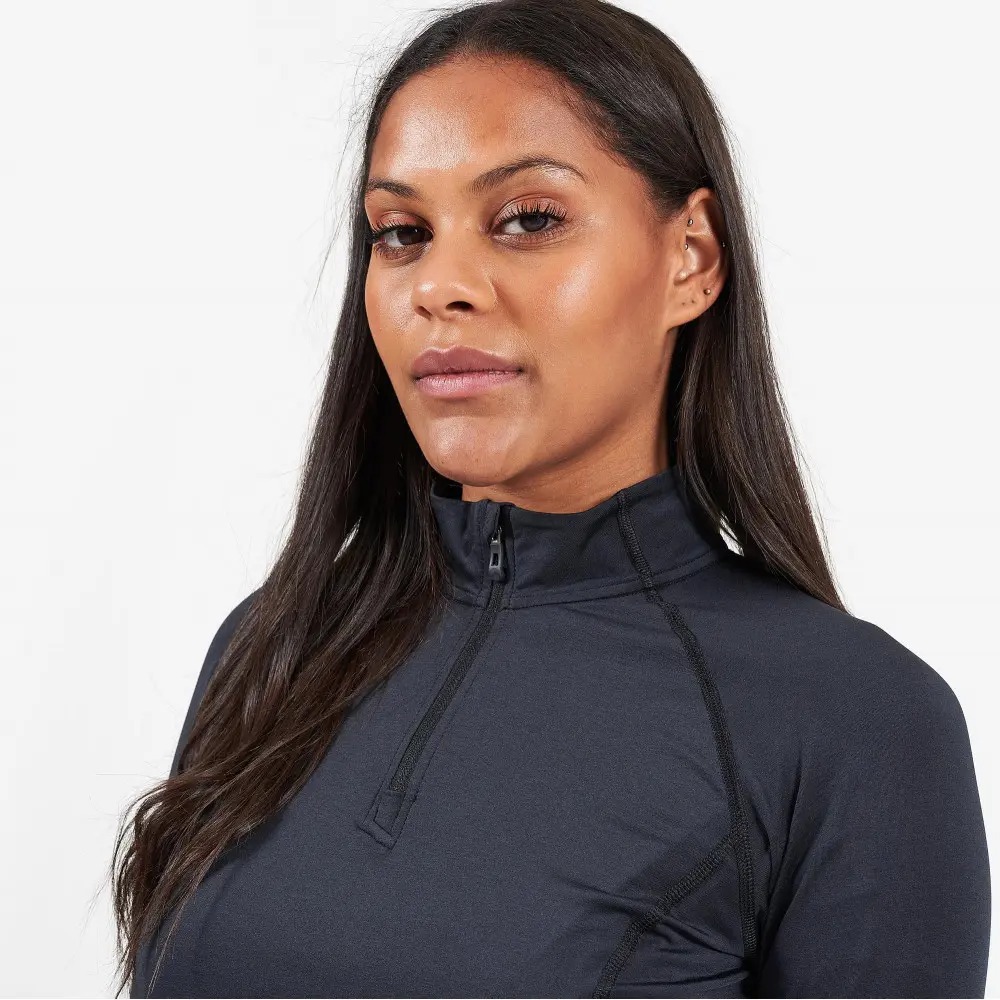 Кофта жіноча Montane Female Dart Thermo Zip Neck, Black, M/12/38 (5056237059231) - 3 - Robinzon.ua
